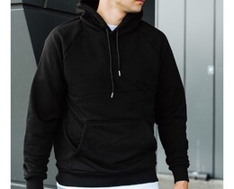 Фото - Худі оверсайз чорне Staff black logo oversize - Men box