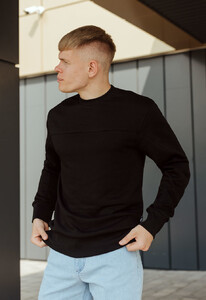 Фото - Свитшот однотонный черный Staff black basic - Men box
