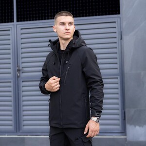 Фото - Повсякденна куртка чорного кольору Pobedov Matrix - Men box