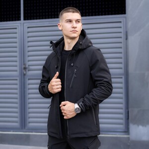 Фото - Повсякденна куртка чорного кольору Pobedov Matrix - Men box