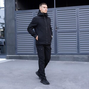 Фото - Повсякденна куртка чорного кольору Pobedov Matrix - Men box