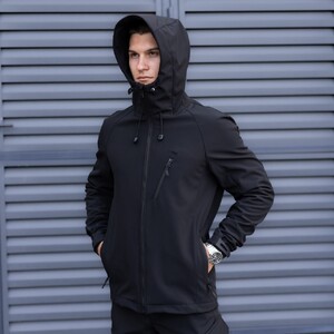 Фото - Повсякденна куртка чорного кольору Pobedov Matrix - Men box