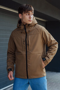 Фото - Мужская повседневная куртка Staff soft shell coyote - Men box
