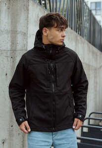 Фото - Демисезонная мужская куртка Staff soft shell black - Men box