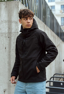 Фото - Демисезонная мужская куртка Staff soft shell black - Men box