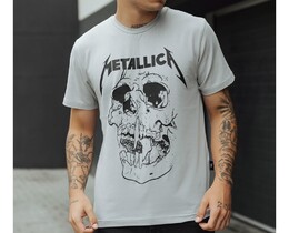 Фото - Футболка серая с черепом Staff metall - Men box