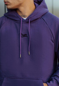 Фото - Худі фіолетове унісекс Staff dark violet logo oversize - Men box