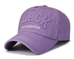 Фото - Бавовняна кепка Narason фіолетового кольору з лого Black - Men box