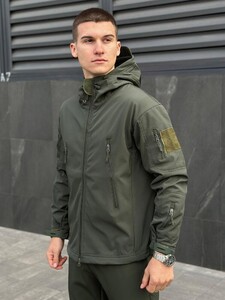 Фото - Куртка для мужчин от Pobedov Fearless в цвете хаки - Men box