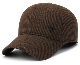 Фото - Утепленная кепка от Narason хлопковая коричневого цвета - Men box