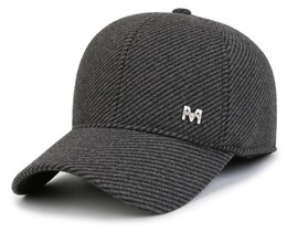 Фото - Мужская зимняя кепка от бренда Narason серого цвета - Men box