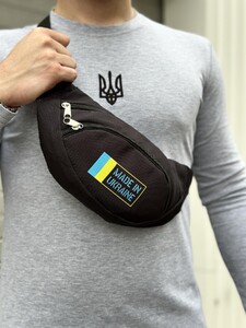 Фото - Сумка-бананка Intruder з патріотичною наклейкою - Men box