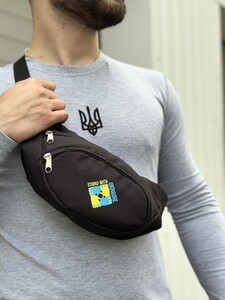 Фото - Чоловіча сумка-бананка Intruder з патріотичним лого - Men box