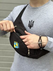 Фото - Чоловіча сумка-бананка Intruder з патріотичним лого - Men box