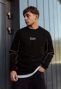 Фото - Світшот зі світловідбивачами Staff black logo reflective - Men box