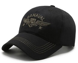 Фото - Кепка для мужчин Narason черного цвета с лого U.S Naval - Men box