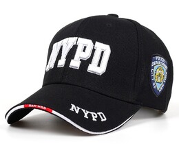 Фото - Мужская бейсболка Narason черного цвета с логотипом NYPD - Men box