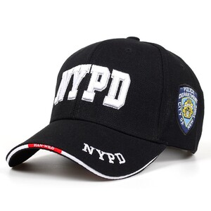 Фото - Мужская бейсболка Narason черного цвета с логотипом NYPD - Men box
