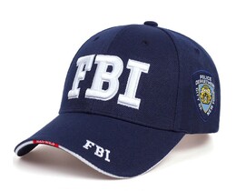 Фото - Кепка для чоловіків Narason темно-синього кольору з лого FBI - Men box