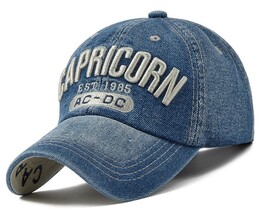 Фото - Всесезонна джинсова кепка від Narason з лого Capricorn - Men box