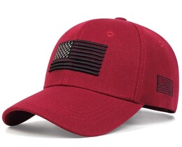 Фото - Бейсболка червоного кольору Narason з нашивкою America - Men box