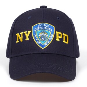 Фото - Чоловіча чорна кепка Narason з вишитим логотипом NYPD - Men box