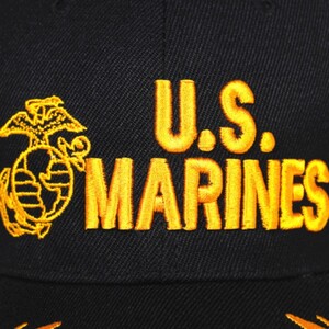 Фото - Бейсболка Narason чорна із золотистим лого U.S Marines - Men box