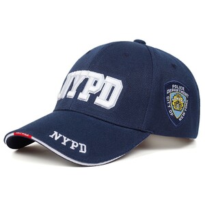 Фото - Военная мужская кепка Narason темно-синяя с лого NYPD - Men box