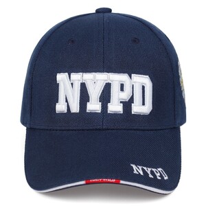 Фото - Военная мужская кепка Narason темно-синяя с лого NYPD - Men box