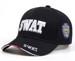 Фото - Чоловіча бейсболка Narason в чорному кольорі з лого SWAT - Men box