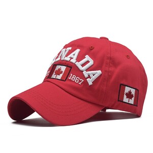 Фото - Червона унісекс бейсболка Narason з вишивкою Canada - Men box