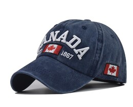Фото - Чоловіча бейсболка Narason темно-синя з лого Canada - Men box