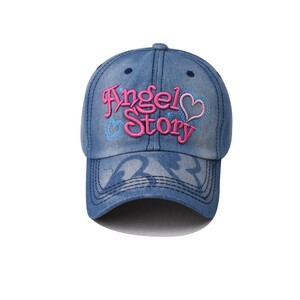 Фото - Синя джинсова бейсболка Narason з вишивкою Angel Story - Men box
