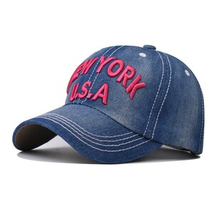 Фото - Джинсова кепка від бренду Narason з вишивкою New York - Men box