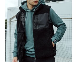 Фото - Меховой жилет черного цвета Staff rs black - Men box