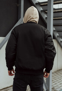 Фото - Черный молодежный бомбер Staff eni black - Men box