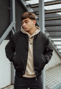 Фото - Черный молодежный бомбер Staff eni black - Men box