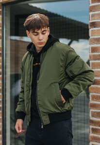 Фото - Бомбер кольору хакі Staff eni khaki - Men box