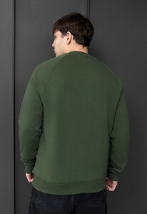 Фото - Світшот кольору хакі з логотипом Staff khaki logo - Men box