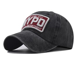 Фото - Всесезонная черная кепка Narason с нашивкой NYPD - Men box