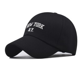Фото - Чоловіча чорна кепка Narason з білою вишивкою New York - Men box