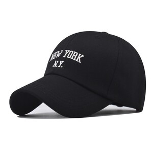 Фото - Чоловіча чорна кепка Narason з білою вишивкою New York - Men box