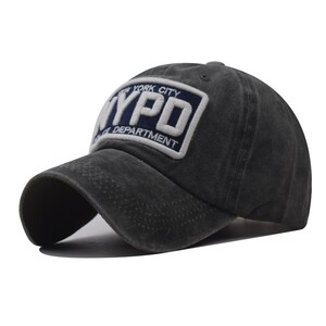 Фото - Черная бейсболка Narason из хлопка с лого NYPD - Men box