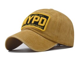 Фото - Желтая хлопковая кепка Narason с нашивкой NYPD - Men box