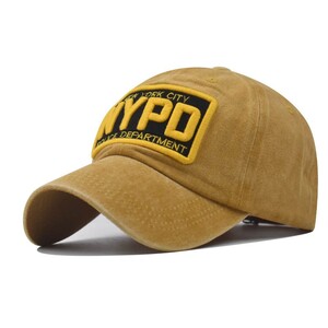 Фото - Желтая хлопковая кепка Narason с нашивкой NYPD - Men box
