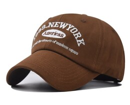 Фото - Всесезонная коричневая кепка Narason с лого New York - Men box