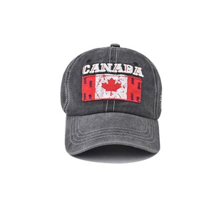 Фото - Чорна кепка Narason з яскравим принтом Canada - Men box