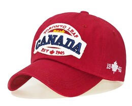 Фото - Червона бейсболка для чоловіків Narason із нашивкою Canada - Men box