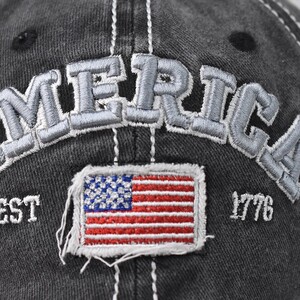 Фото - Бейсболка чорного кольору Narason із сріблястим лого America - Men box