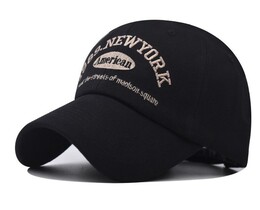 Фото - Чорна бейсболка Narason із золотистим написом New York - Men box